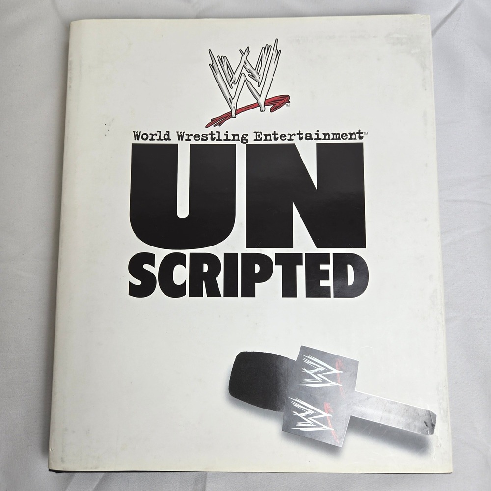 WWE World Wrestling Entertainment Unscripted Hardcover Book Vintage Y2K 2003